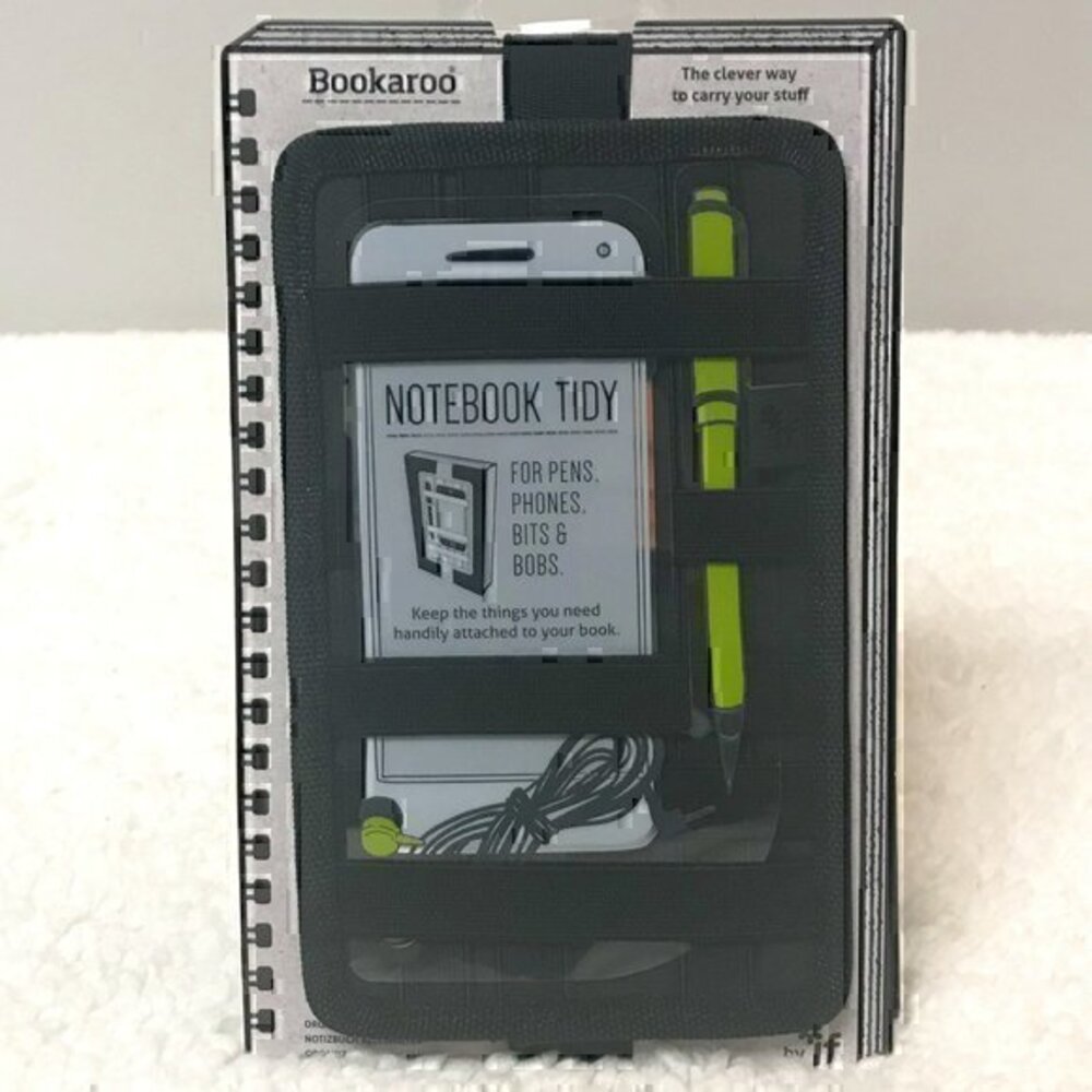 Bookaroo Notebook Tidy Accessory Holder for Notebooks - Color: Black